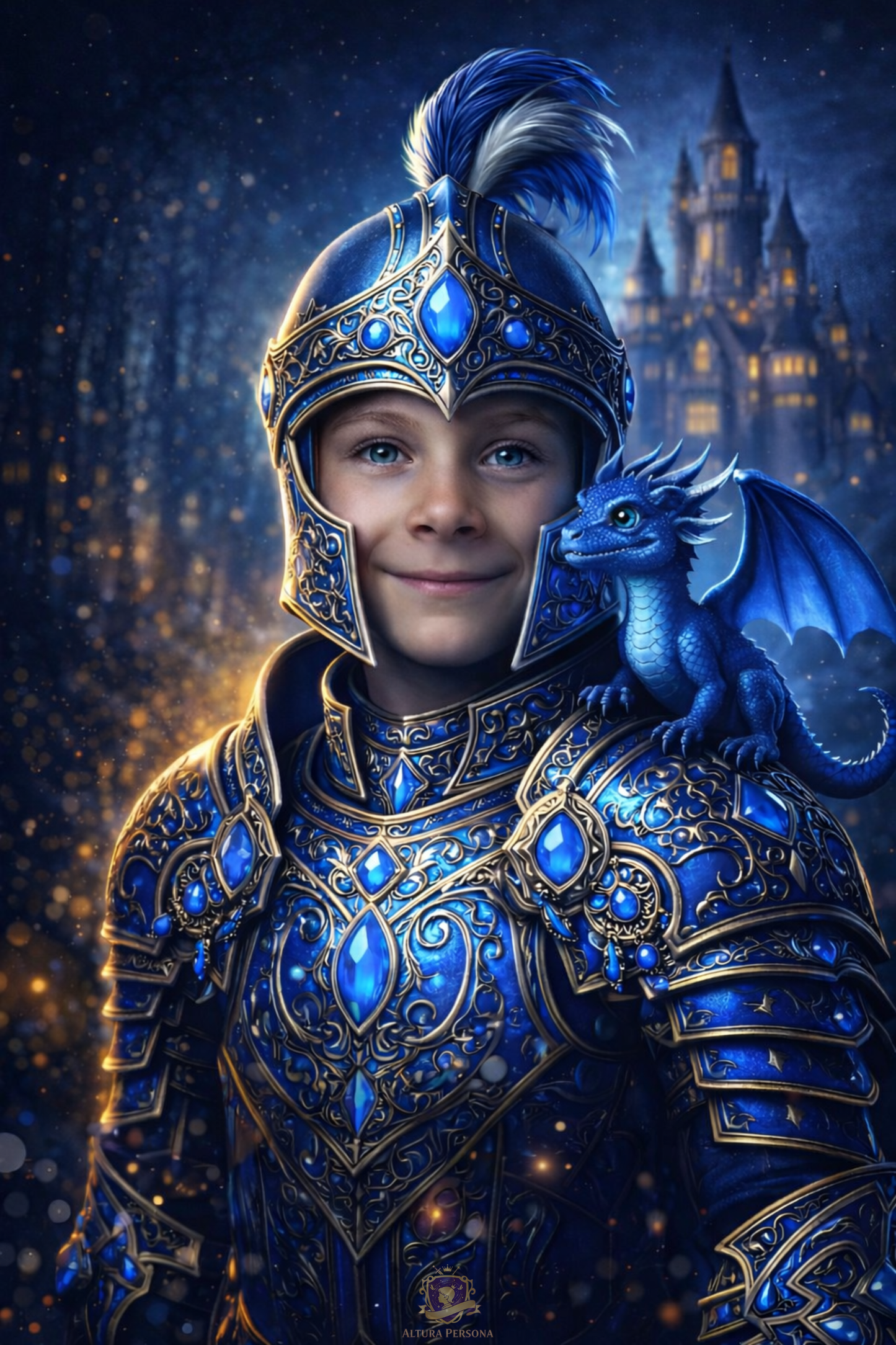 Votre Enfant en Héros de Légende : Portrait Personnalisé "Petit Chevalier"